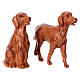 Hundepaar, sortiert, Krippenfiguren, PVC, Fontanini, 9,5 cm s2