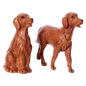 Para figurek psów, Fontanini, pvc, do szopki 9,5 cm, różne modele