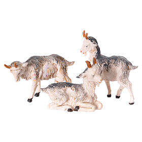 Set 3 chèvres assorties crèche Fontanini 9,5 cm PVC