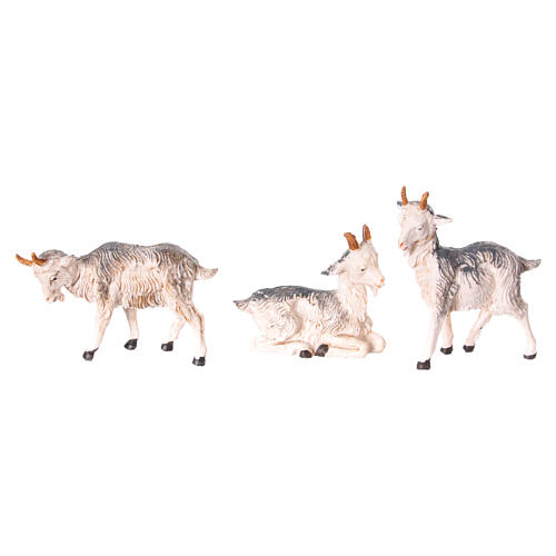 Set 3 chèvres assorties crèche Fontanini 9,5 cm PVC 2