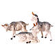 Set 3 chèvres assorties crèche Fontanini 9,5 cm PVC s1