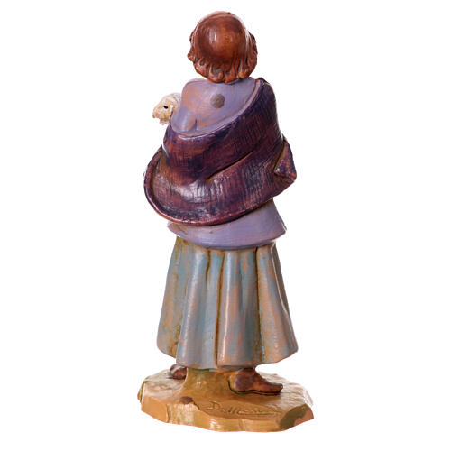 Figurka Fontanini dziewczyna z barankiem w ramionach, szopka 9,5 cm 3