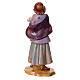 Estatueta rapariga com cordeiro no colo presépio Fontanini 9,5 cm PVC s3