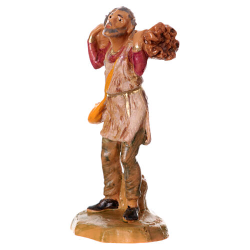 Pasterz z wiązką do szopki Fontanini 6,5 cm, PVC 2