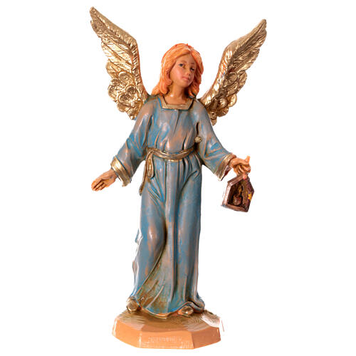 Engel, stehend mit Laterne, Krippenfigur, PVC, Fontanini, 9,5 cm 1
