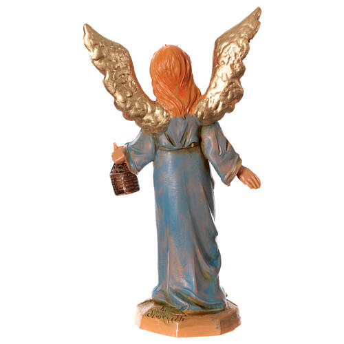 Engel, stehend mit Laterne, Krippenfigur, PVC, Fontanini, 9,5 cm 3