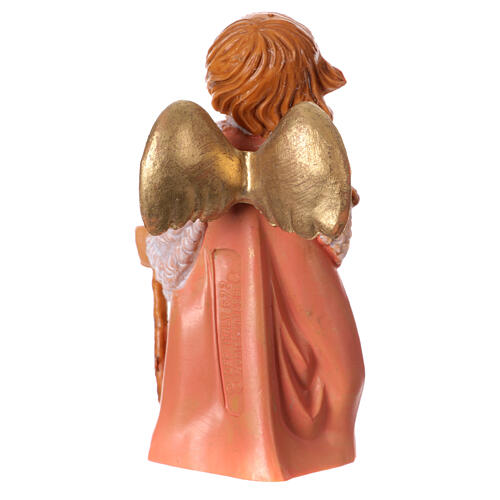 Anioł z owieczką, Fontanini, PVC, do szopki 12 cm 3