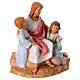 Cristo con niños Fontanini belén pascual 12 cm s3