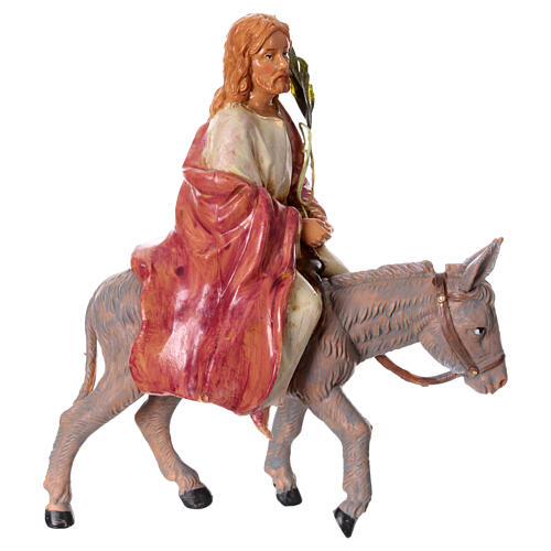 Einzug von Jesus in Jerusalem, Figur für Osterkrippe, PVC, Fontanini, 12 cm 1