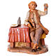 Cliente con mesa estatua pvc belén Fontanini 12 cm s1