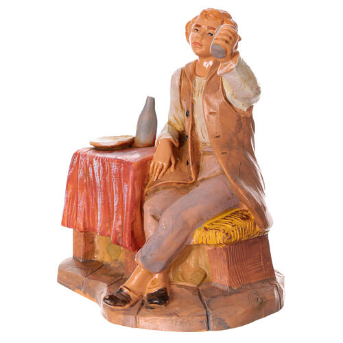 Gość przy stole, figurka pvc do szopki Fontanini 12 cm 2