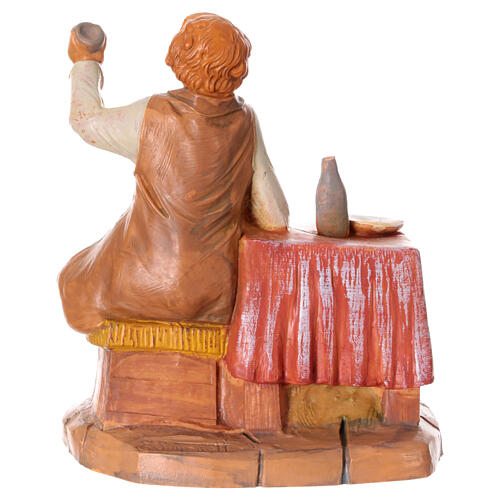 Gość przy stole, figurka pvc do szopki Fontanini 12 cm 4
