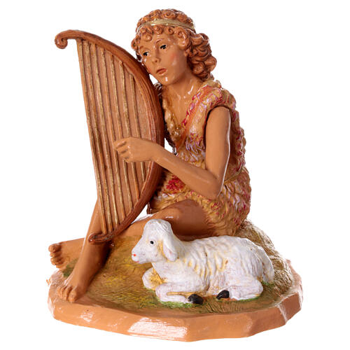 Faun mit Lyra, Krippenfigur, PVC, Fontanini, 19 cm 1