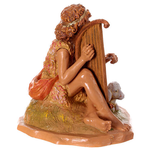 Faun z lirą, Fontanini szopka 19 cm, ręcznie malowany, pvc 3