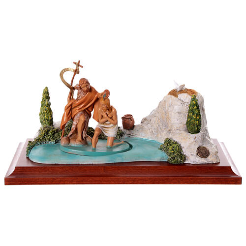 Escena Bautismo de Jesús Fontanini estatuas 12 cm belén pascual 1