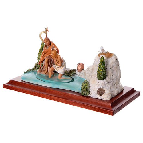 Escena Bautismo de Jesús Fontanini estatuas 12 cm belén pascual 3