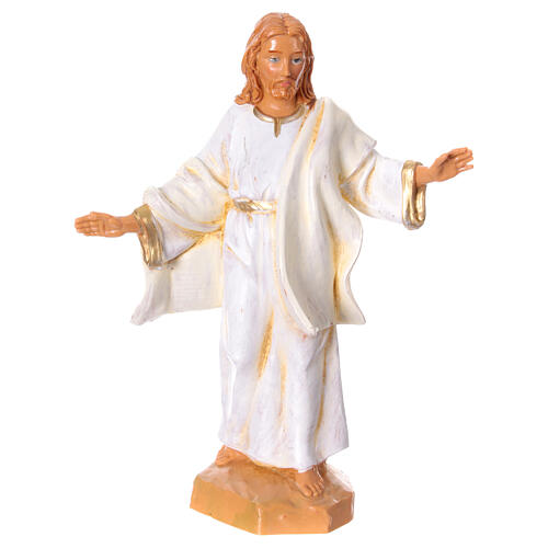 Holyart Pastore Con Gallina Fontanini - Statuina Presepe 12 Cm - Resina Dipinta A Mano - Fatto In Italia
