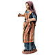 Venditrice statua presepe 14 cm resina dipinta a mano s2