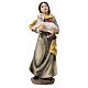 Pastorella agnello in braccio presepe 15 cm resina s1