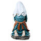 Statua lavandaia in ginocchio presepe 11 cm resina dipinta s4