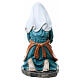 Kneeling washerwoman nativity statue 11 cm painted resin s4