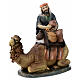 Cammello cammelliere presepe 11 cm resina dipinta s2