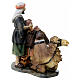 Cammello cammelliere presepe 11 cm resina dipinta s3