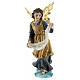 Angelo gloria presepe 11 cm resina dipinta s1