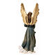 Figurka Anioł Gloria, szopka 8 cm, złote skrzydła, żywica s4