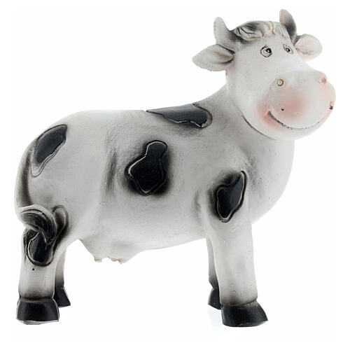 Vaca belén baby 9 cm resina pintada 1
