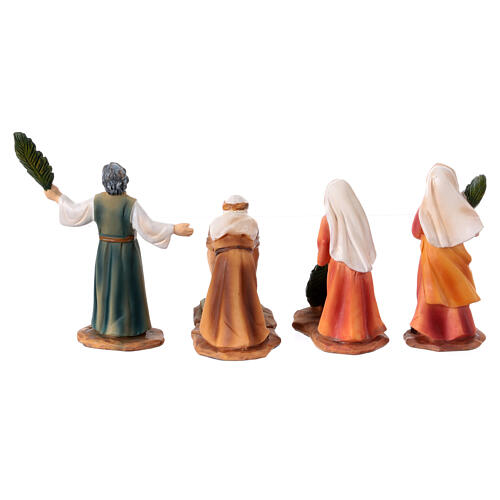 Entry into Jerusalem, set of 5 resin figurines for 10 cm Easter Creche 7