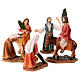 Entry into Jerusalem, set of 5 resin figurines for 10 cm Easter Creche s1