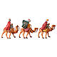 Set tres Reyes Magos en caballo belén 4 cm Fontanini s3