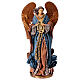 Angel with lyre, Winter Elegance, resin and fabric, h 45 cm s1