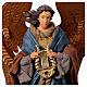 Angel with lyre, Winter Elegance, resin and fabric, h 45 cm s2