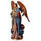 Angel with lyre, Winter Elegance, resin and fabric, h 45 cm s3