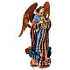 Angel with lyre, Winter Elegance, resin and fabric, h 45 cm s5