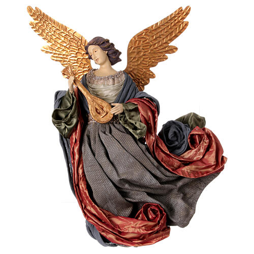 Flying angel, Celebration collection, resin and fabric, h 40 cm 1