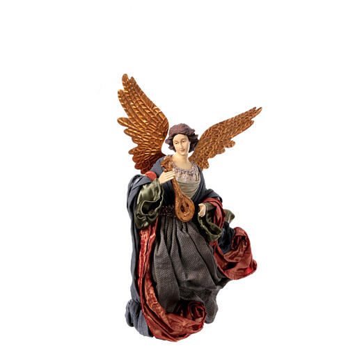 Flying angel, Celebration collection, resin and fabric, h 40 cm 5
