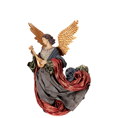 Angel in flight Celebration resin fabric h 40 cm 3