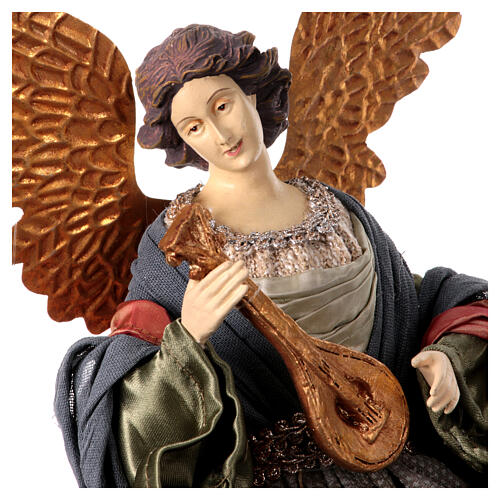 Angel in flight Celebration resin fabric h 40 cm 4