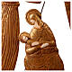 Nativity with arch, old gold metal, Antique Splendor collection, 80x50x15 cm s2