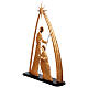 Nativity with arch, old gold metal, Antique Splendor collection, 80x50x15 cm s3