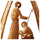 Natividade com arco metal ouro antigo Antique Splendor 80x50x15 cm s4