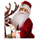 Santa Claus on reindeer with lights motion music, 55x80x20 cm s3