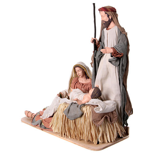 Natividade resina tecido Holy Earth h 90 cm 3