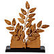 Natività resina metallo oro anticato foglie 20x25x10 cm s5