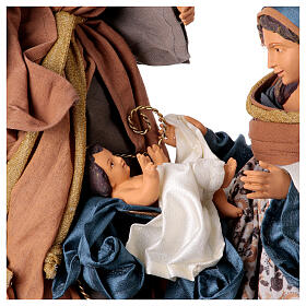 Winter Elegance Nativity, resin and fabric, h 60 cm