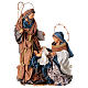 Holy Family Nativity Winter Elegance in resin fabric h 60 cm s1