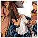 Holy Family Nativity Winter Elegance in resin fabric h 60 cm s2